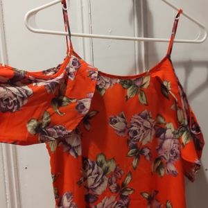 Orange summery dress